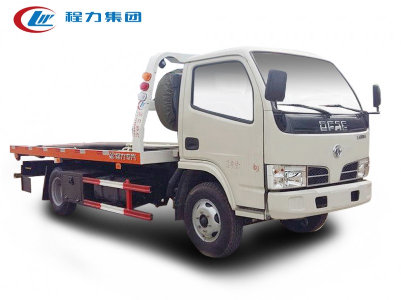 東風(fēng)多利卡藍(lán)牌一拖二清障車(chē)