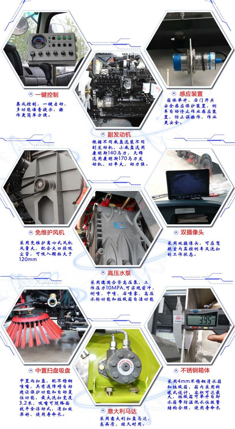 東風天錦12方洗掃車